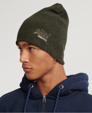 Superdry Orange Label Férfi Kötött Sapka Fekete/Khaki | YTWCA7826